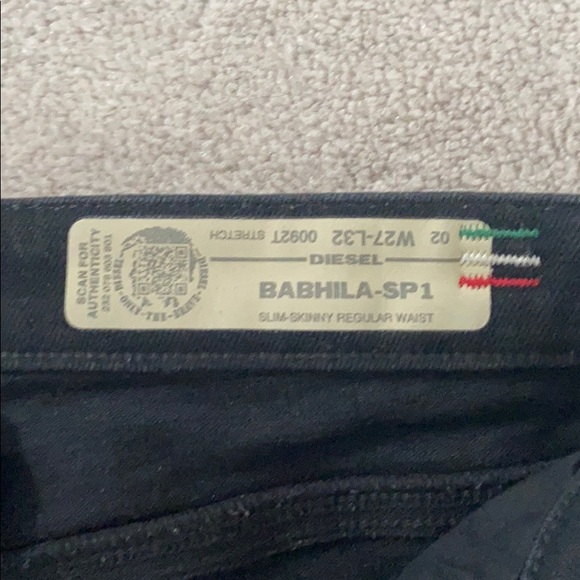 Black Diesel Special Edition Jeans * Like New - Picture 4 of 4